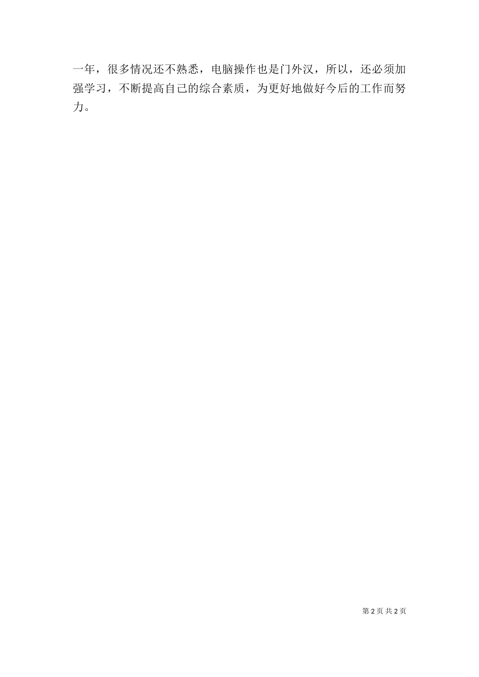 年个人工作总结（二）_第2页