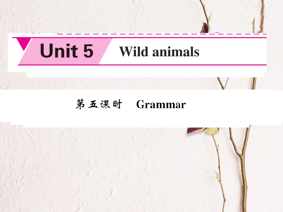 八年级英语上册 Unit 5 Wild animals（第5课时）课件 （新版）牛津版[共4页]_第1页