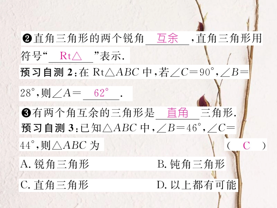 八年级数学上册 11.2.1 三角形的内角课件 （新版）新人教版[共25页]_第3页