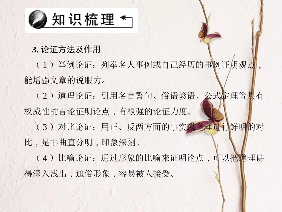 山西省中考语文 第3部分 现代文阅读 第十三讲 议论文阅读课件_第3页