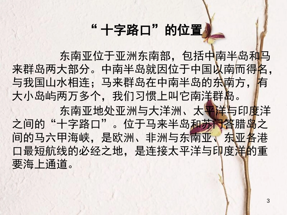 福建省漳州市七年级地理下册 第七章 第2节 东南亚课件 （新版）新人教版PT)_第3页