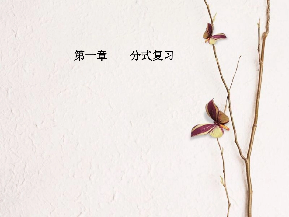 八年级数学上册 1 分式复习课件 （新版）湘教版_第1页