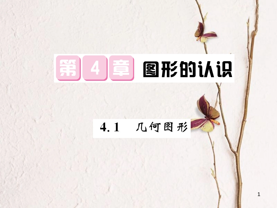 七年级数学上册 4.1 几何图形课件 （新版）湘教版_第1页
