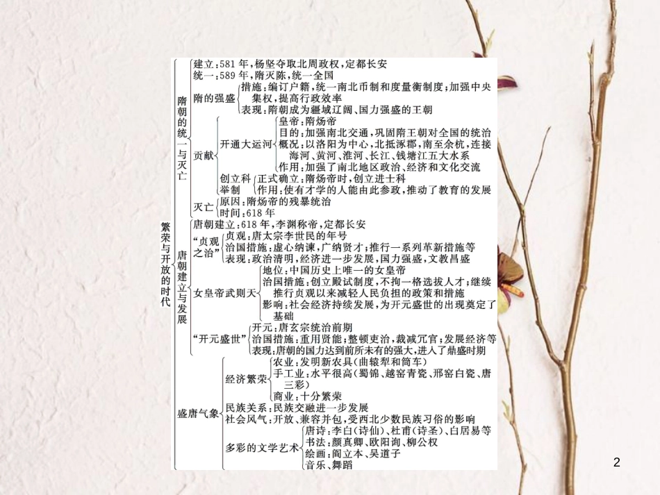 七年级历史下册 第一单元 隋唐时期 繁荣与开放的时代综合复习课件 新人教版_第2页