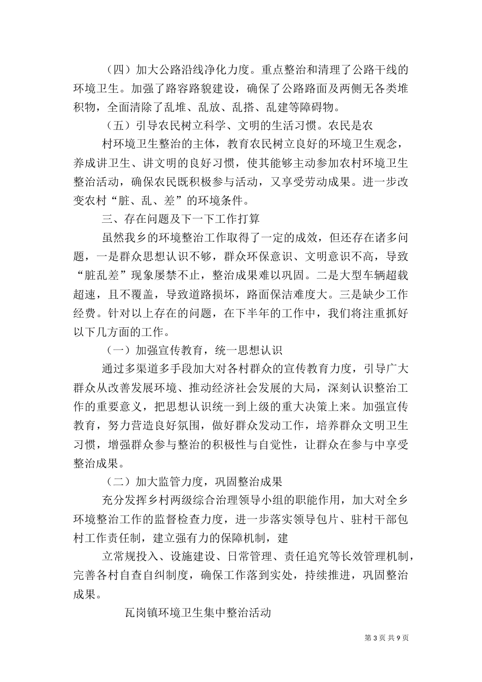 环境卫生工作总结（一）_第3页