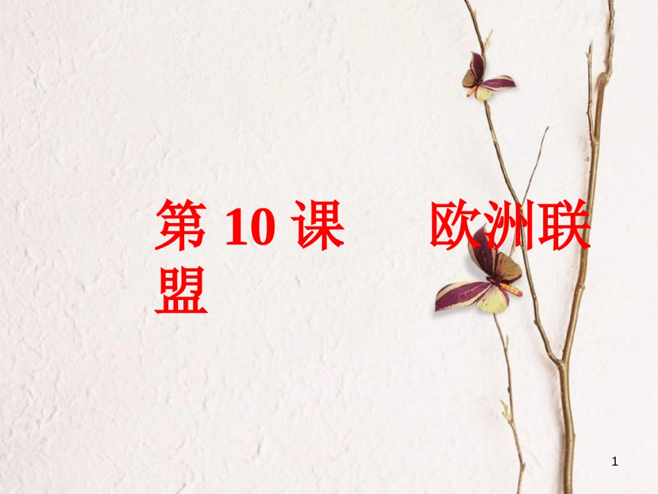 九年级历史下册 第四单元 第10课 欧洲联盟课件2 岳麓版[共24页]_第1页