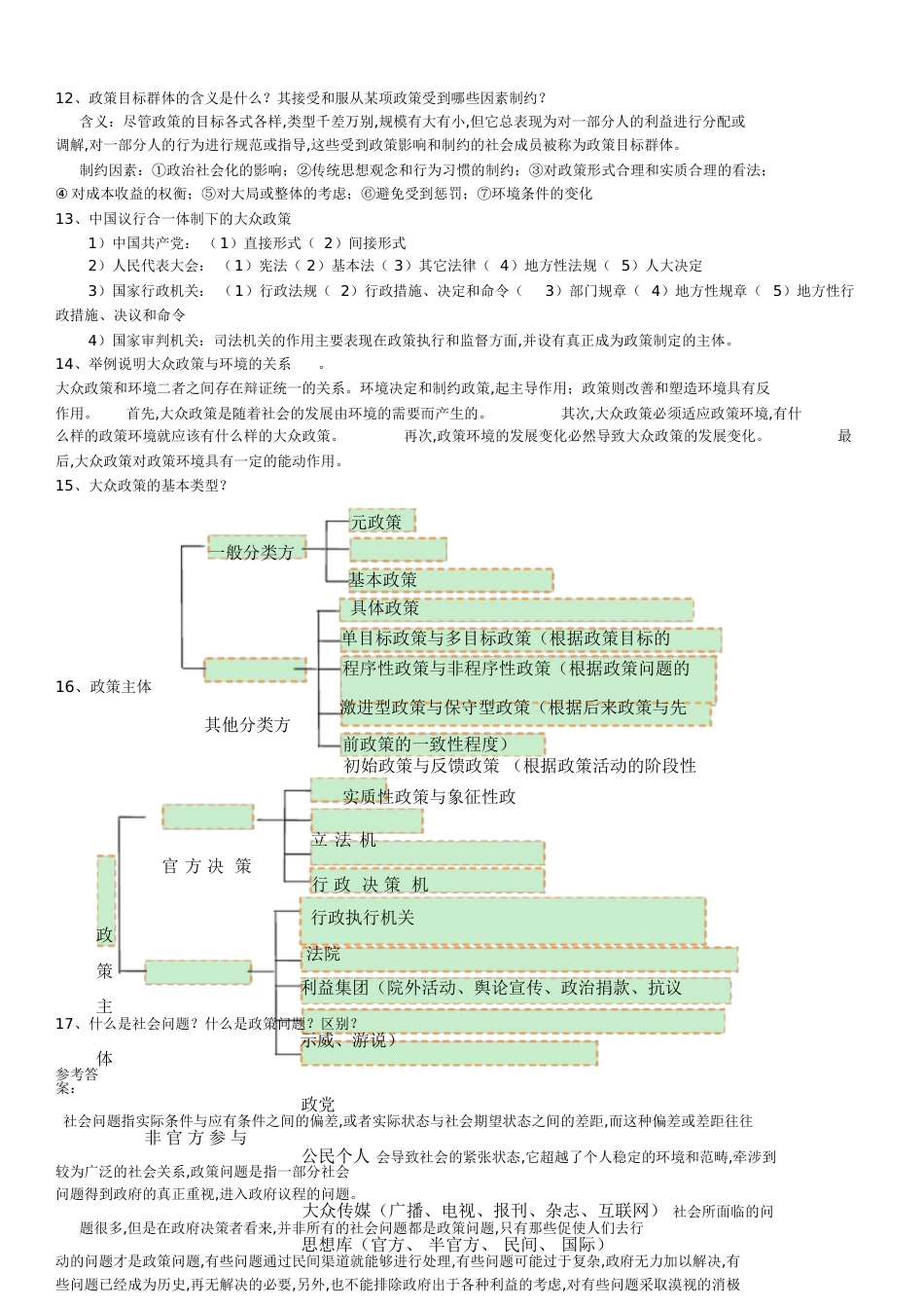 公共政策导论课后习题答案[共25页]_第3页