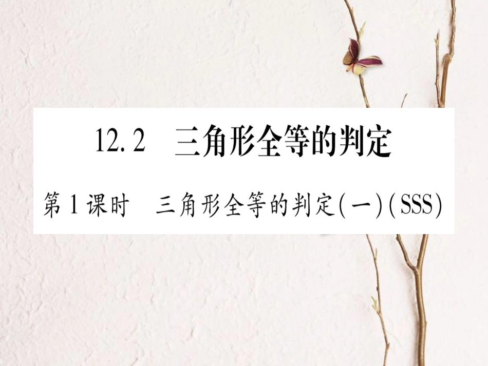 八年级数学上册 12.2 三角形全等的判定课件 （新版）新人教版[共73页]_第1页