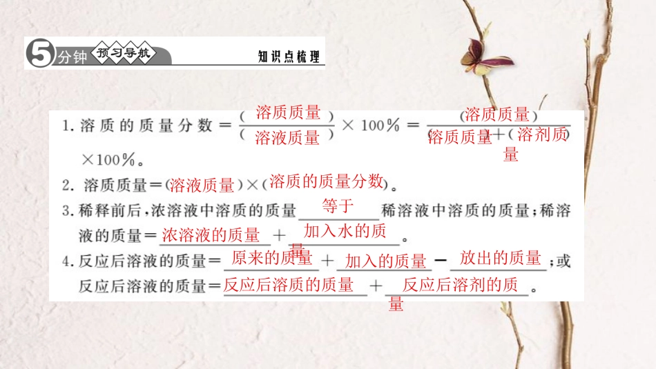 九年级化学下册 第九单元 溶液 9.3 溶液的浓度课件 （新版）新人教版_第2页