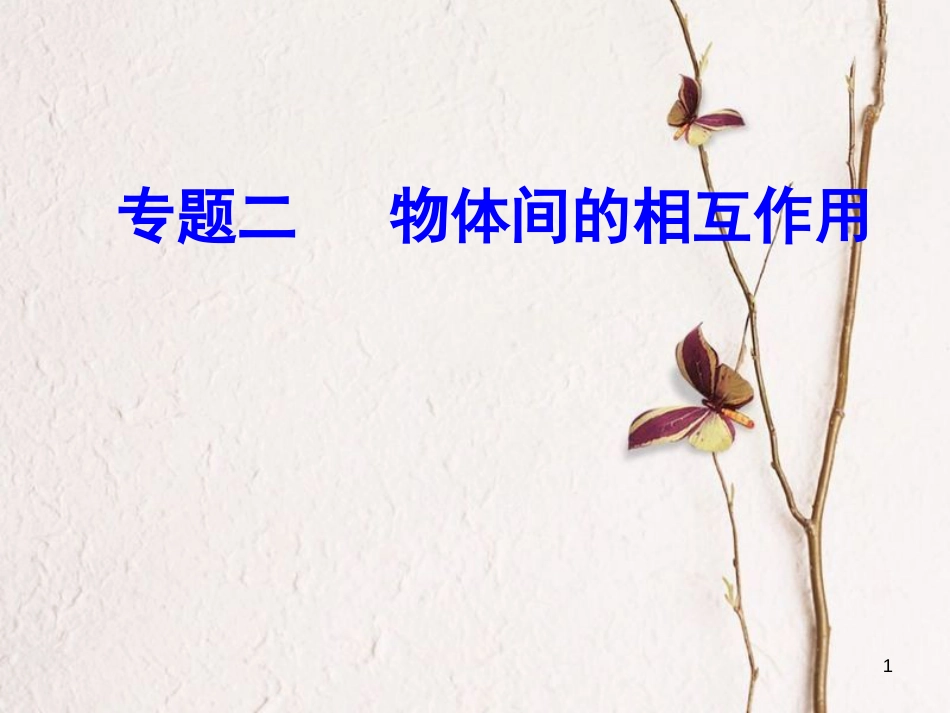 高考物理一轮复习 专题二 物体间的相互作用 考点3 力的合成与分解、矢量和标量课件_第1页