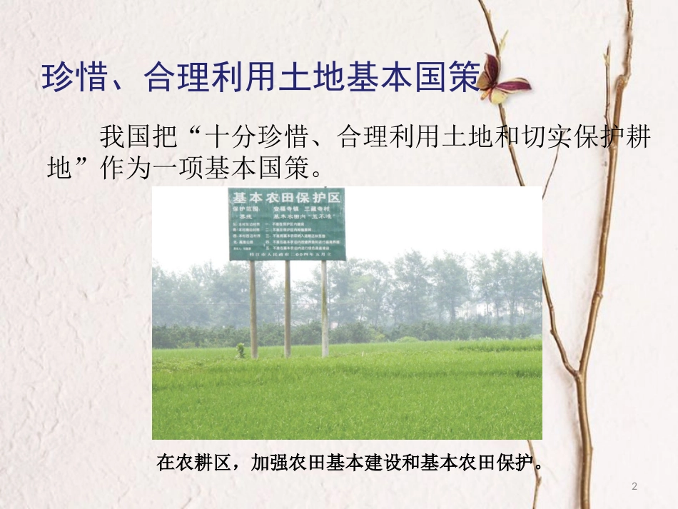 七年级地理下册 第四章 第二节 土地资源与农业 珍惜、合理利用土地基本国策课件 中图版[共4页]_第2页