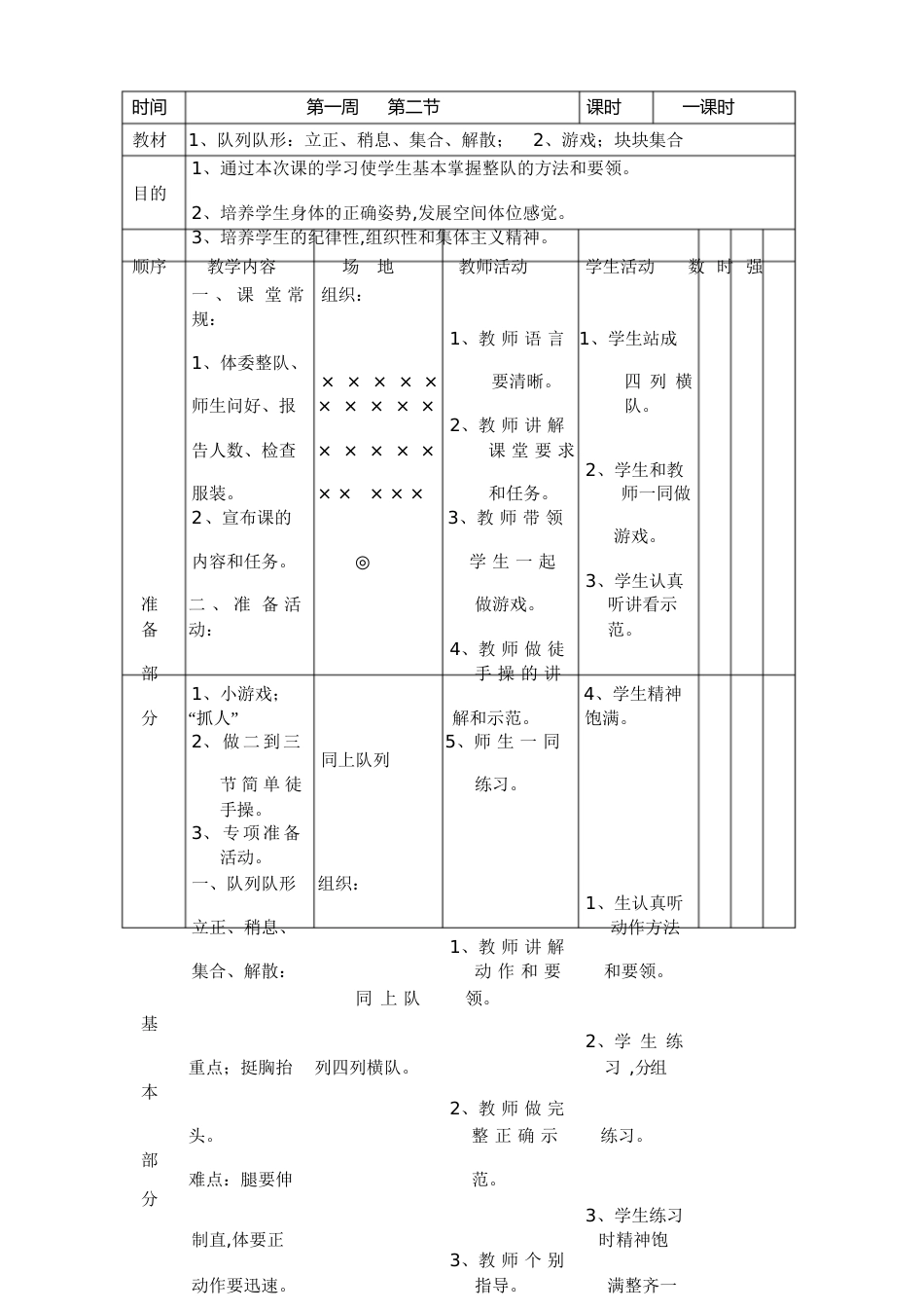 小学一二年级体育(全套的教案)[共118页]_第1页