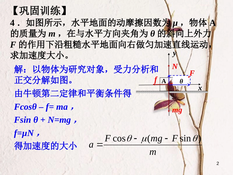 高中物理 4.3 牛顿第二定律课件3 新人教版必修1_第2页