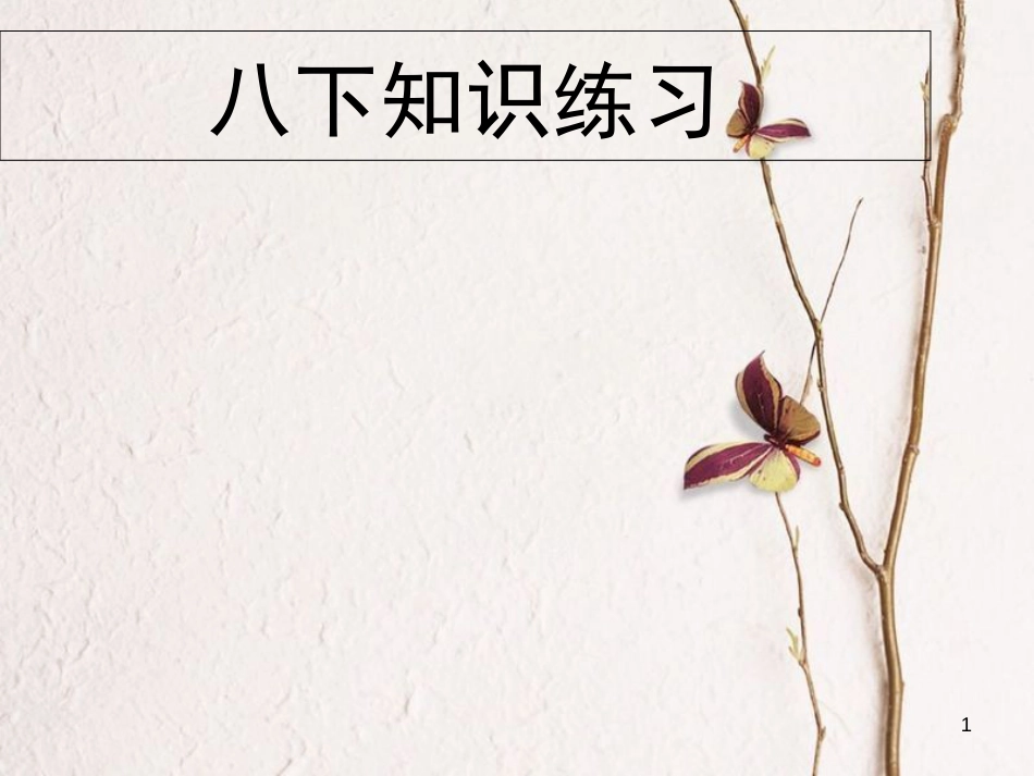 江苏省南京市八年级历史下册 知识练习课件 新人教版[共20页]_第1页