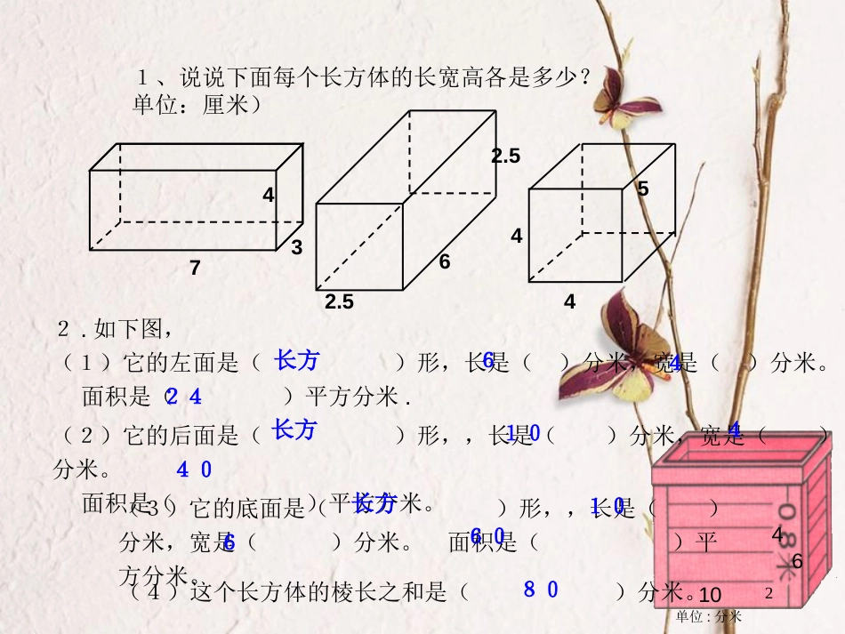 六年级数学上册 1.2 长方体和正方体的表面积课件3 苏教版[共23页]_第2页