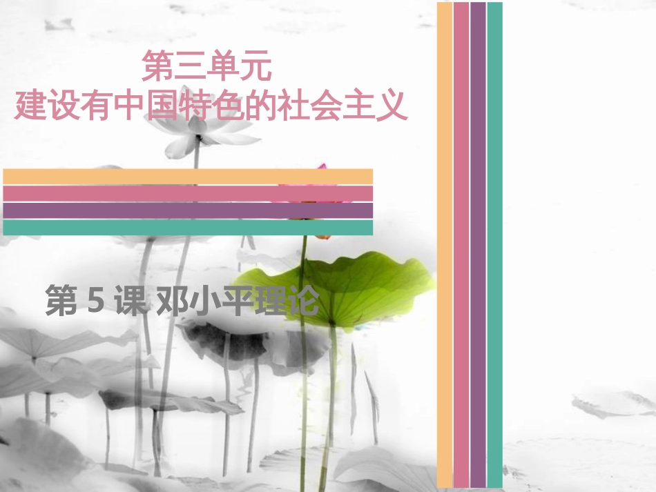 八年级历史下册 3.5 邓小平理论课件 中图版[共35页]_第1页