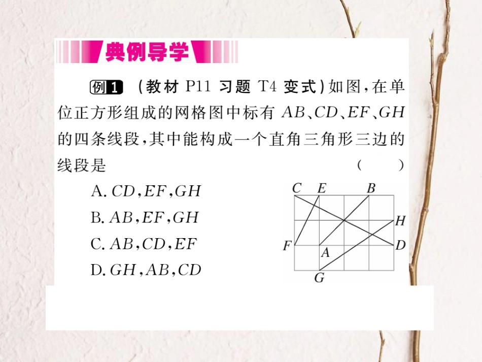 八年级数学上册 1.2 一定是直角三角形吗（小册子）课件 （新版）北师大版_第2页