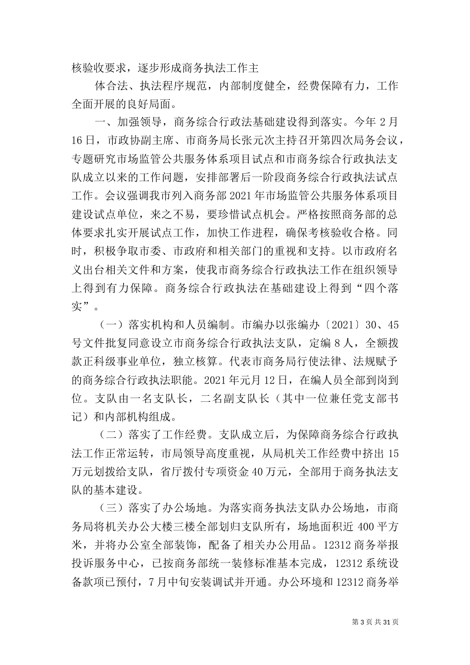 商务综合行政执法支队的工作总结_第3页