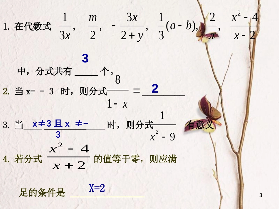 山东省聊城市高唐县中考数学一轮复习 分式课件_第3页