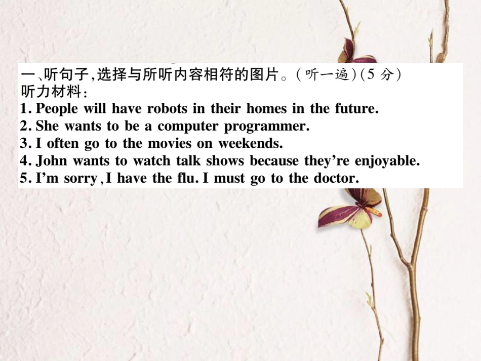 八年级英语上册 期末达标测试卷课件 （新版）人教新目标版[共23页]_第2页