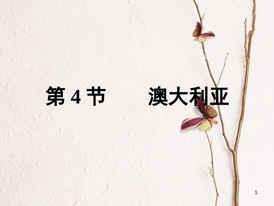 福建省漳州市七年级地理下册 第八章 第4节 澳大利亚课件 （新版）新人教版_第1页