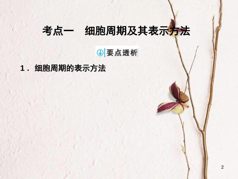 高考生物一轮复习 第4单元 细胞的生命历程 第11讲 细胞的增殖课件_第2页