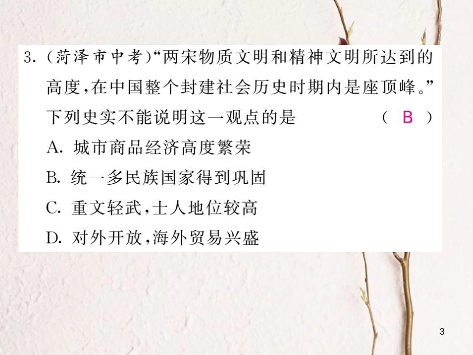 七年级历史下册 第二单元 单元小结课件 新人教版_第3页