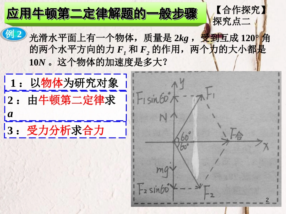 高中物理 4.3 牛顿第二定律课件2 新人教版必修1_第2页