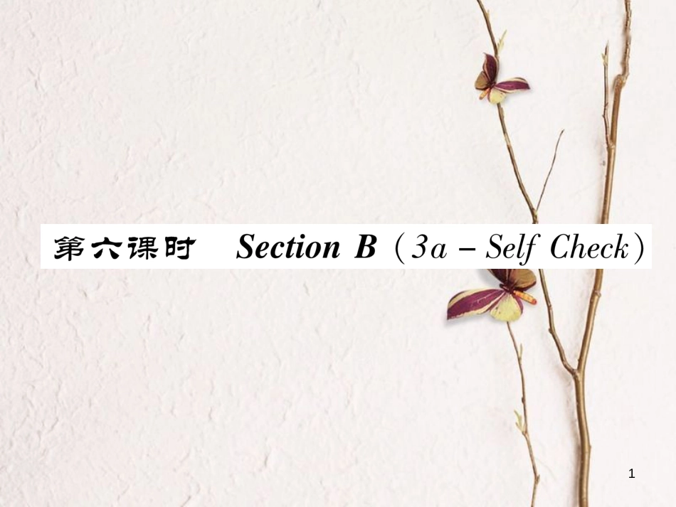 八年级英语上册 Unit 9 Can you come to my party（第6课时）Section B（3a-Self Chsck）同步作业课件 （新版）人教新目标版_第1页