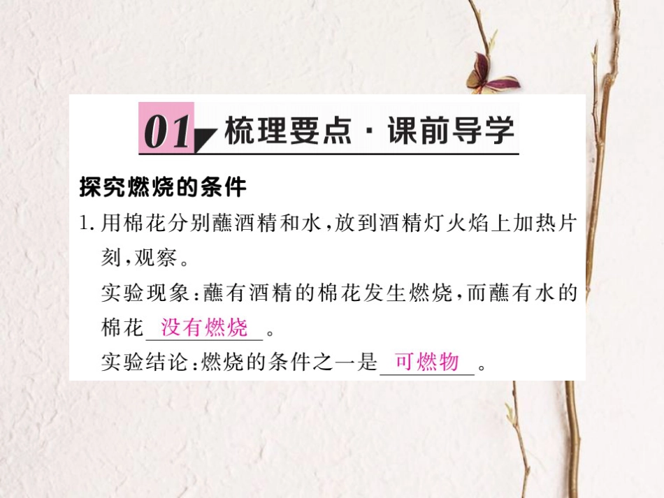 （贵州专）九年级化学上册 第七单元 实验活动3 燃烧的条件复习课件 （新）新人教版_第2页