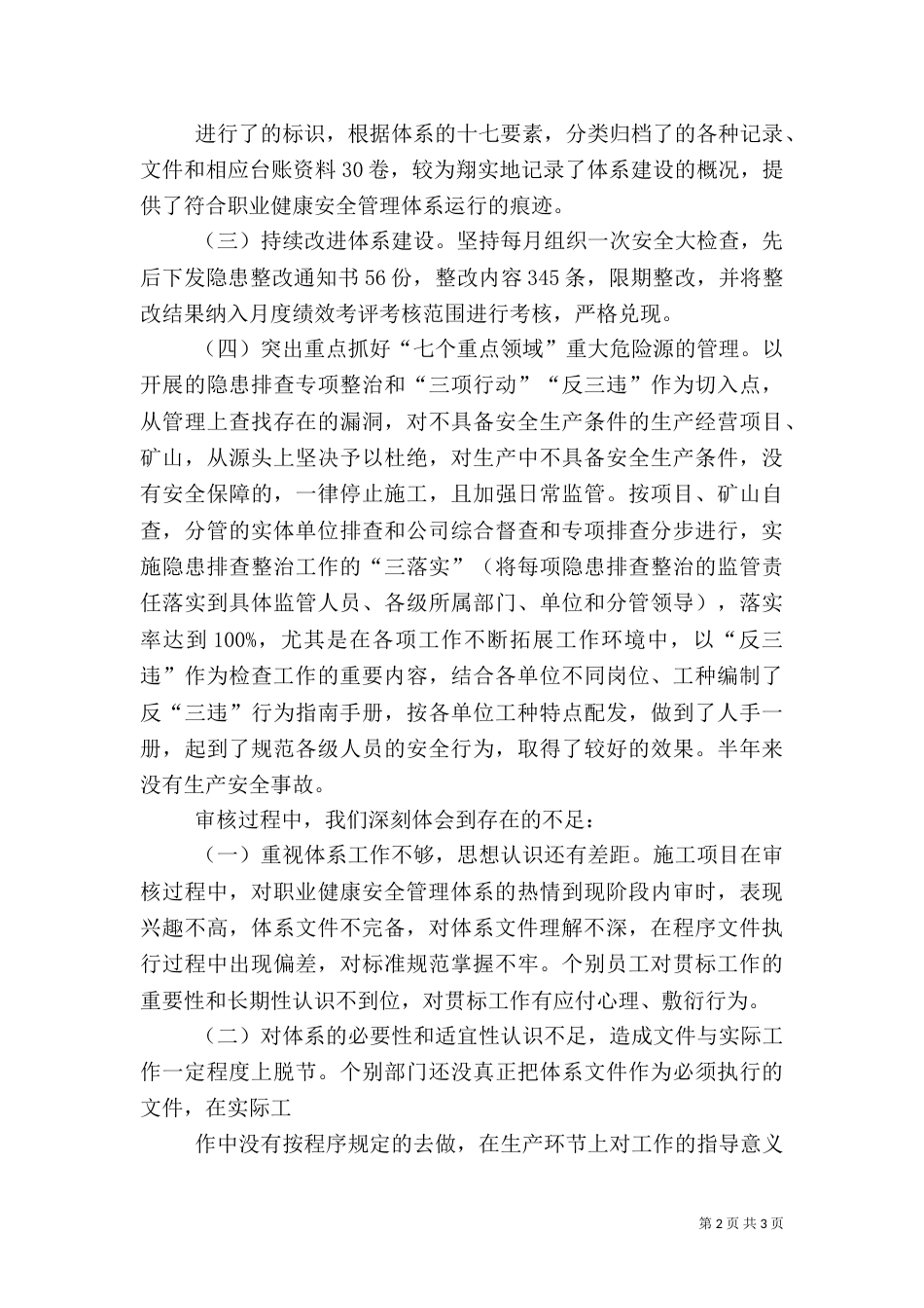 职业健康安全管理体系运行汇报（二）_第2页
