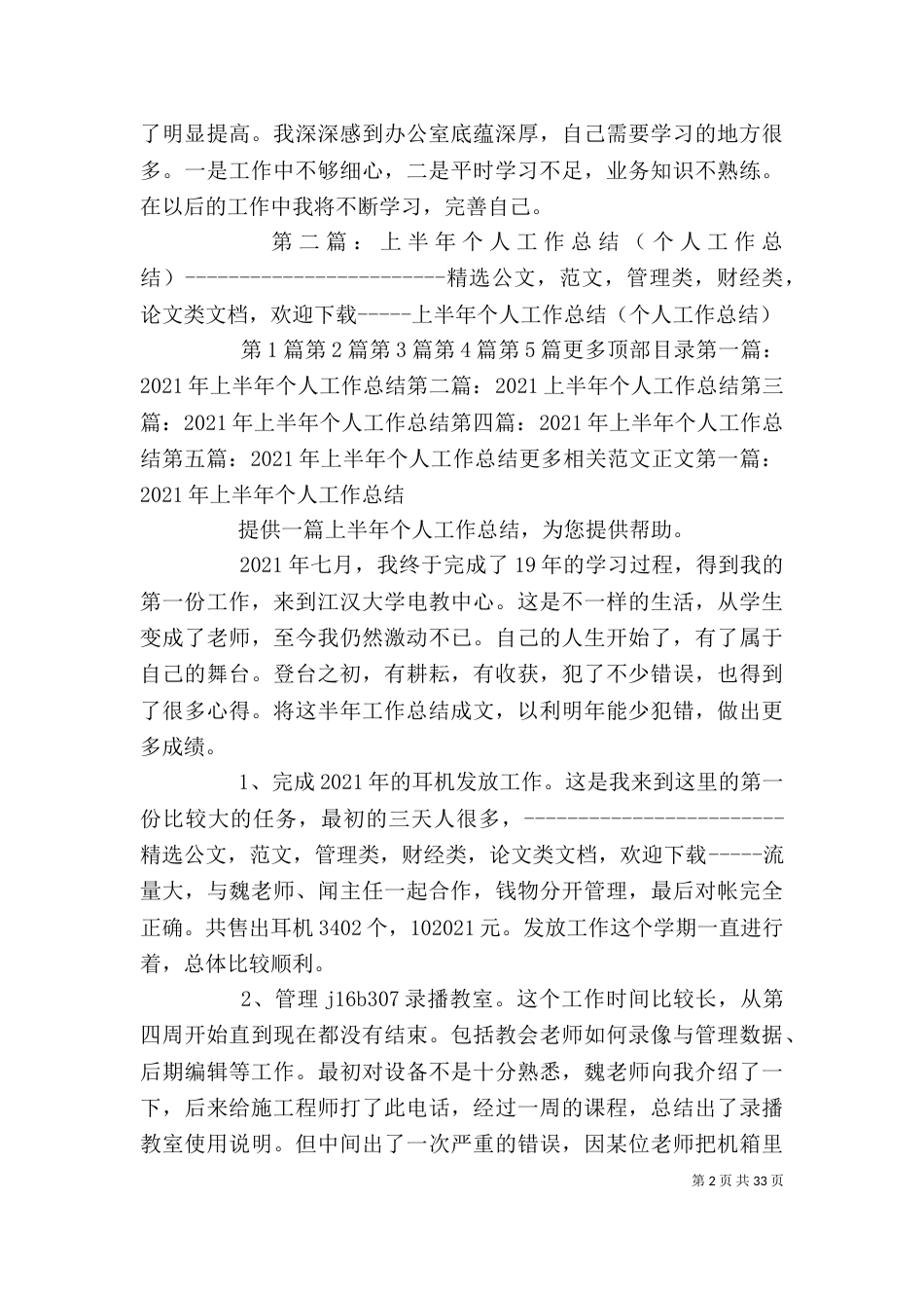 2023个人工作总结（十）_第2页