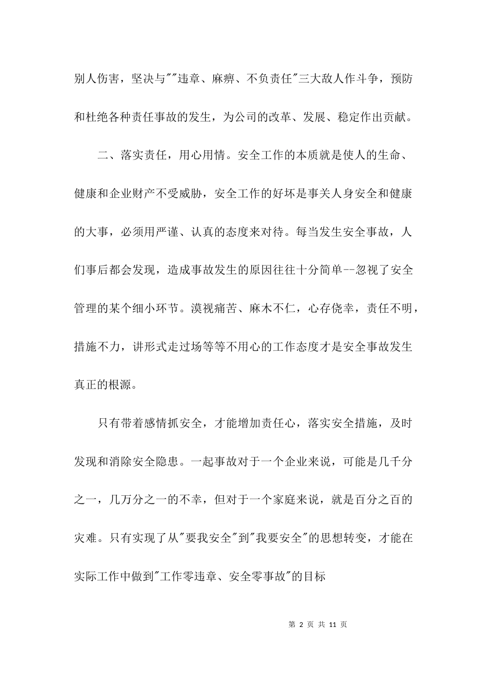 （精选）安全生产讨论座谈会发言材料_第2页