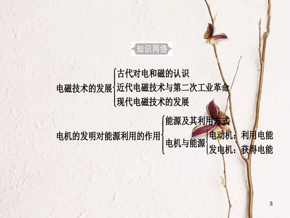 高考物理一轮复习 专题八 电磁技术与社会发展 考点1 电磁技术、发电机、电动机及其应用课件_第3页