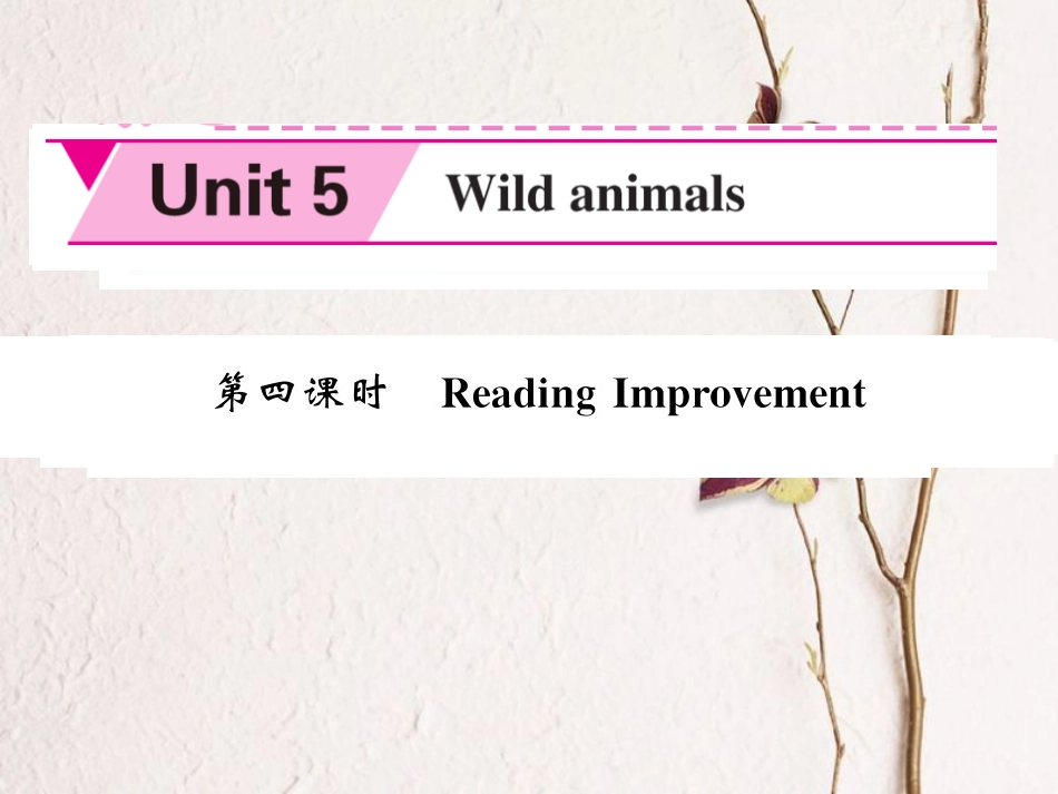 八年级英语上册 Unit 5 Wild animals（第4课时）课件 （新版）牛津版[共8页]_第1页