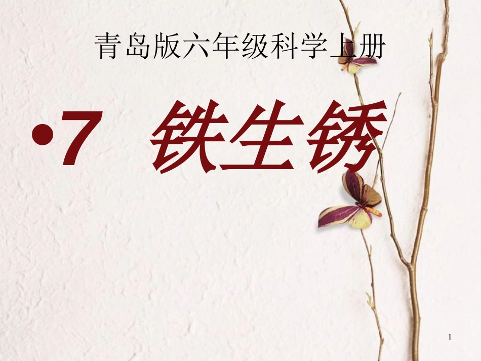 六年级科学上册 铁钉生锈了课件1 青岛版[共20页]_第1页