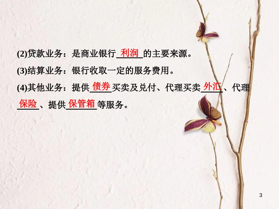 高中政治 第二单元 生产、劳动与经营 第六课 投资理财的选择 第一框 储蓄存款和商业银行课件 新人教版必修1_第3页