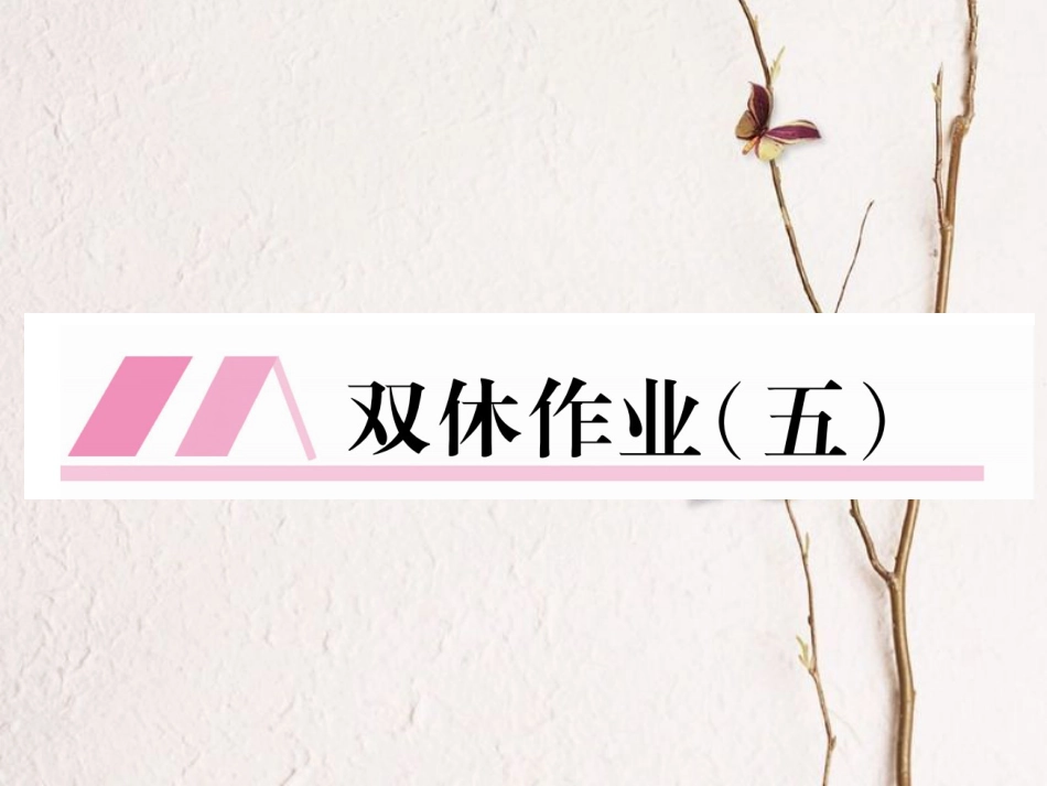 八年级语文上册 双休作业（五）课件 新人教版_第1页