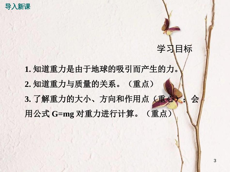 八年级物理下册 7.4 重力课件 （新版）教科版_第3页