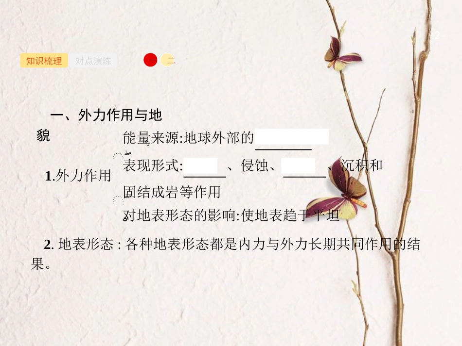 浙江省高考地理一轮复习 2.2.2 外力作用与地貌课件_第2页