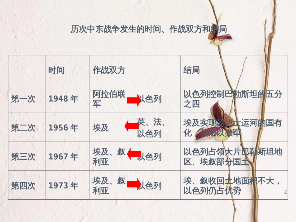 九年级历史下册 第六单元 第16课 中东地区的矛盾和冲突课件3 岳麓版[共15页]_第2页