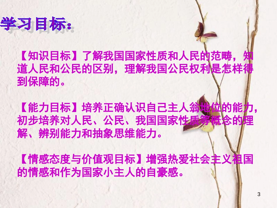 八年级政治下册 第一单元 权利义务伴我行 第一课 国家的主人 广泛的权利 第1框 人民当家作主的国家教学课件2 新人教版[共40页]_第3页