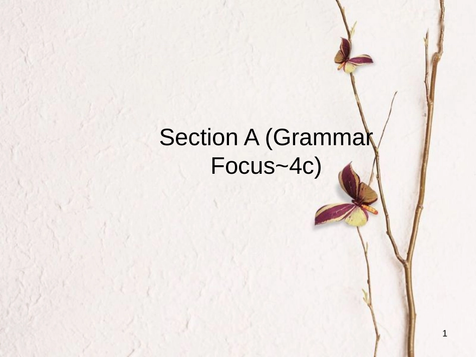 八年级英语下册 Unit 5 What were you doing when the rainstorm came Section A（Grammar Focus-4c）课件 （新版）人教新目标版_第1页