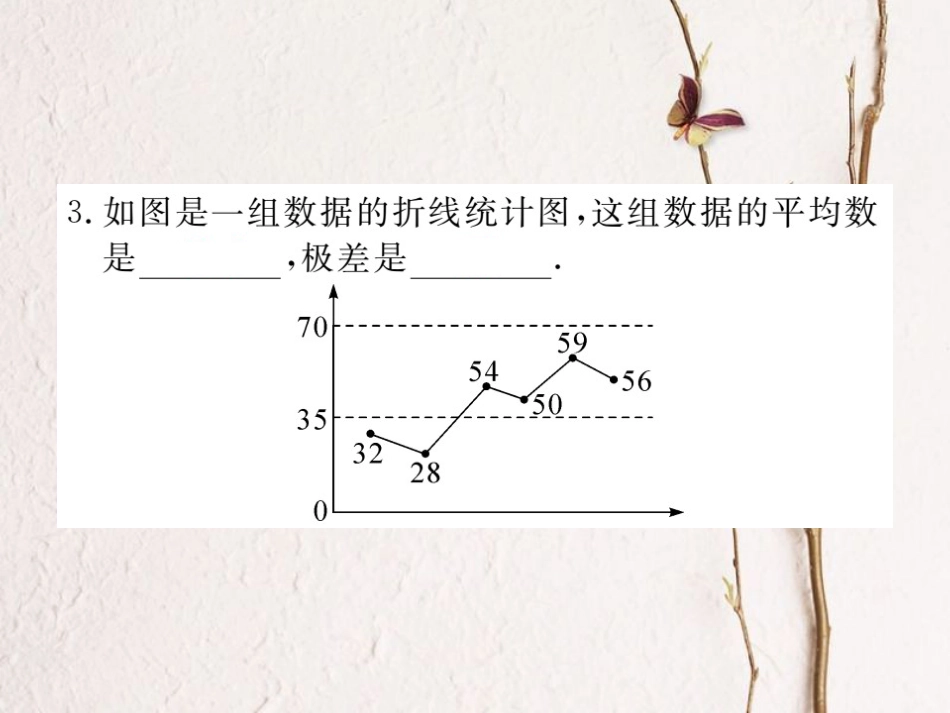 八年级数学上册 6.4 第1课时 极差、方差与标准差习题课件 （新版）北师大版_第2页