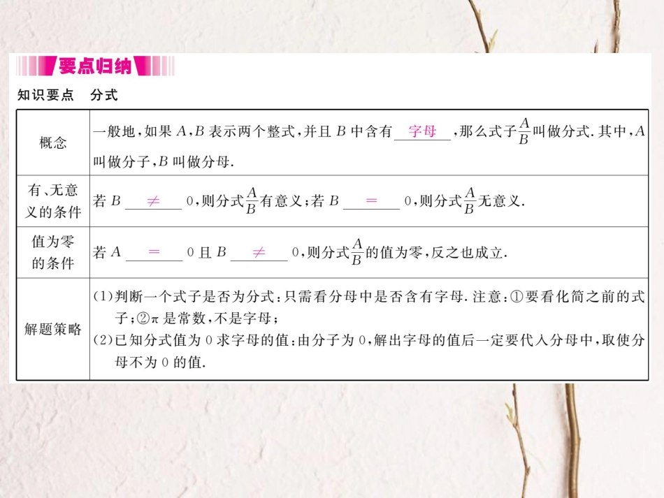 八年级数学上册 15.1.1 从分数到分式（小册子）课件 （新版）新人教版_第2页