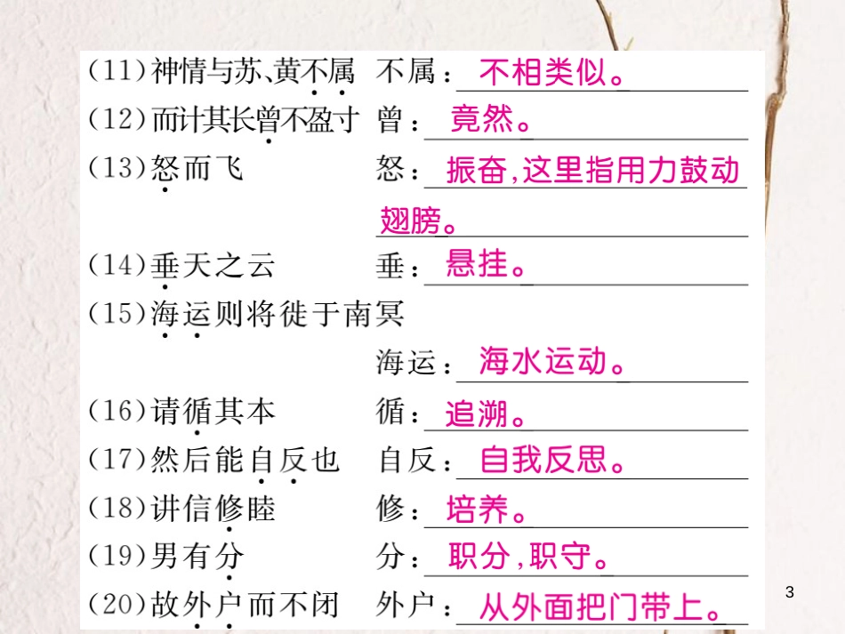 八年级语文下册 专题七 文言文知识归纳习题课件 新人教版_第3页