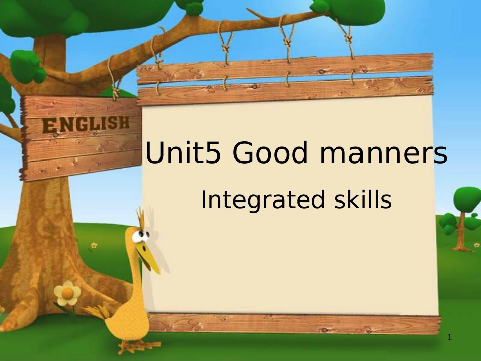 江苏省镇江市润州区八年级英语下册 Unit 5 Good manners Integrated skills课件 （新版）牛津版_第1页