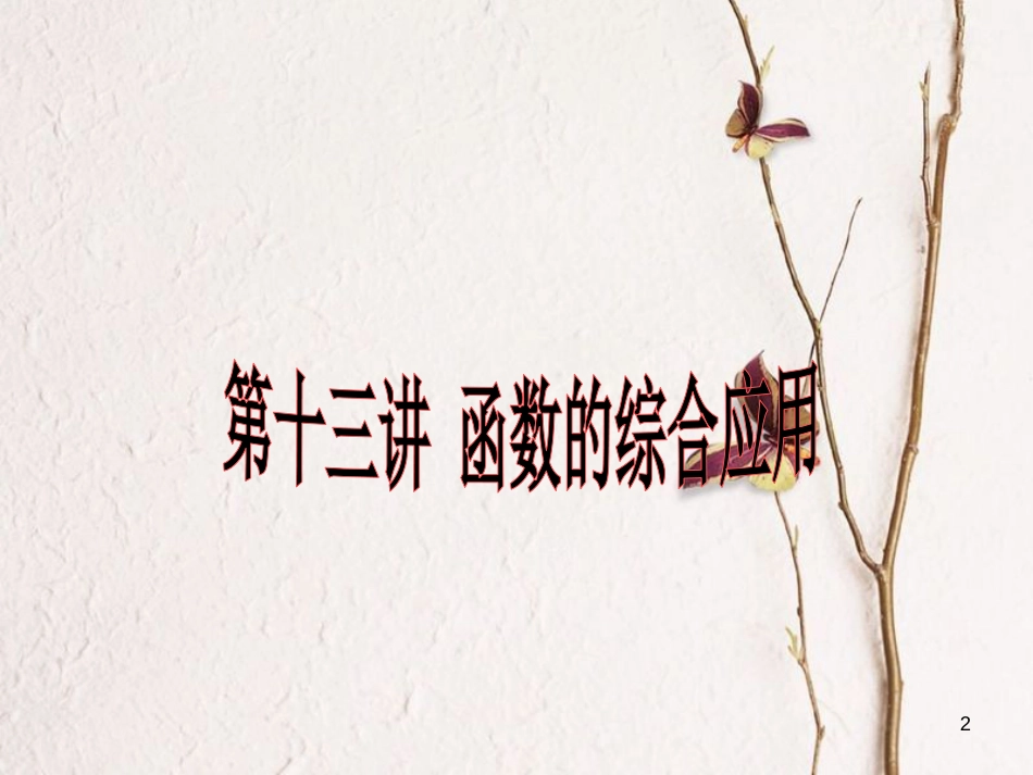 中考数学 第13讲 函数的综合应用复习课件2 （新版）北师大版[共16页]_第2页