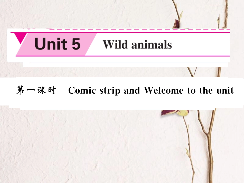 八年级英语上册 Unit 5 Wild animals（第1课时）课件 （新版）牛津版[共4页]_第1页