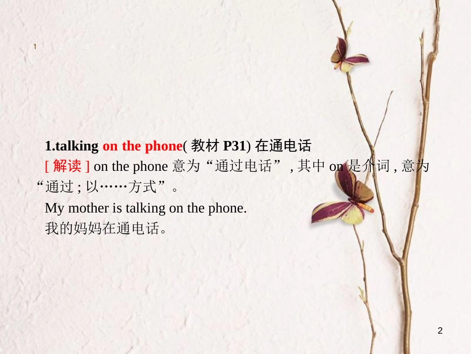 七年级英语下册 Unit 6 I’m watching TV课件1 （新版）人教新目标版_第2页